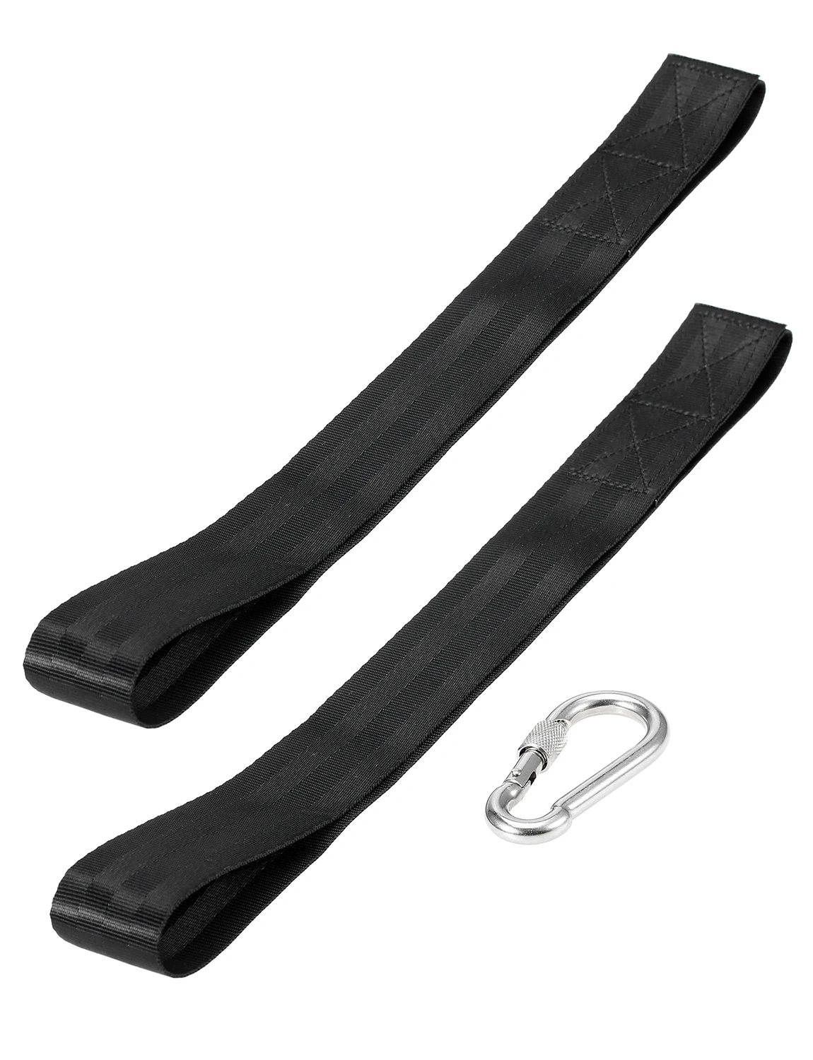 

Lixada Fixing Strap Kit Heavy Duty Reinforced Fixing Straps Stainless Steel Carabiner Clip Home Gym Fitness Training Rope