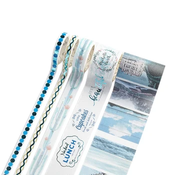 

5 Pcs/Set Gold Washi Tapel Chinese Style Masking Tape DIY Craft Japanese Paper Stickers Scrapbooking G