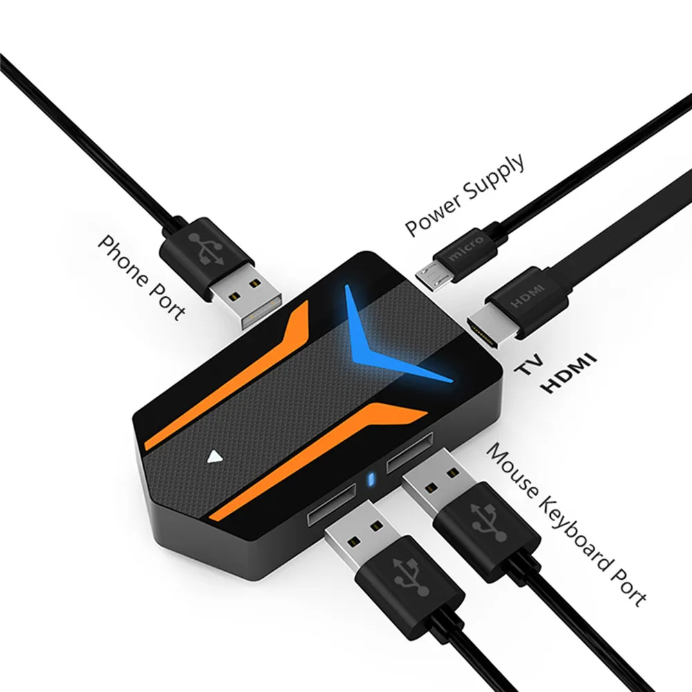 PUBG Цифровой HDMI конвертер Bluetooth адаптер 4K большой экран мобильная игра расширитель клавиатура мышь игровой конвертер Plug& Play