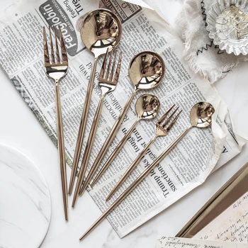 

4/8Pieces Silver Mirror Polishing Stainless Steel Cutlery Western Style Food Steak Fork Dessert Family Fruit Fork Tableware Set