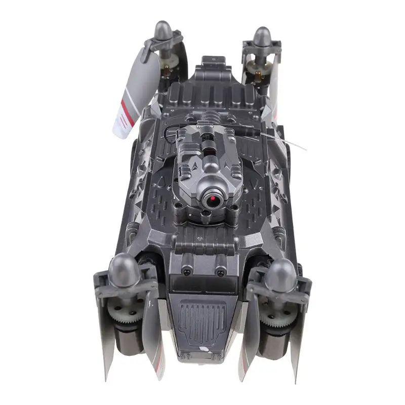 

1Set FY330 2 In 1 Air and Land Mode 0.2MP 720P WIFI FPV Military Helicopter Drone Tank Car Toys 2.4G 4CH RC Quadcopter