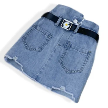 

Girl Toddler Skirts summer Kids Girl Denim Skirt 2020 New Baby Skirt a-line Child Cotton Girl Leisure Skir