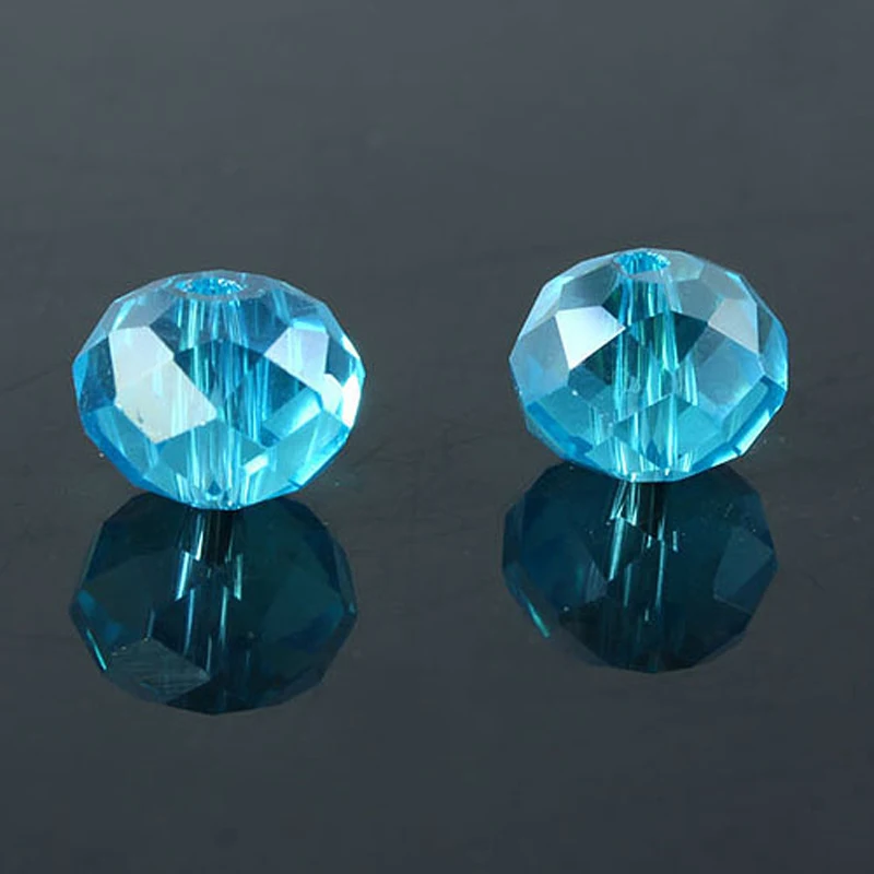 100 шт 8 мм Австрийские хрустальные бусины Rondelle свободные граненые стеклянные