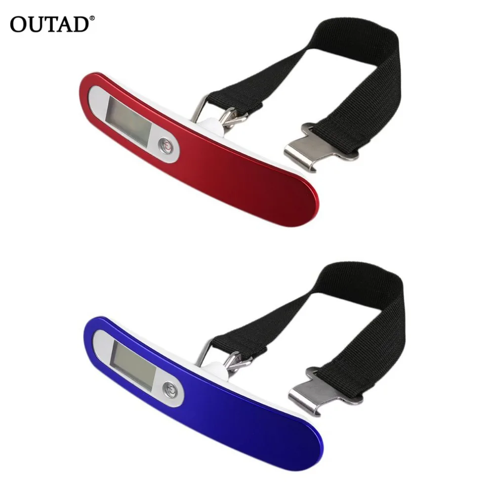 

OUTAD New Portable 50kg Digital LCD Electronic Handheld Luggage Balance Weight Scale For Travel Suitcase Weighing drop shipping