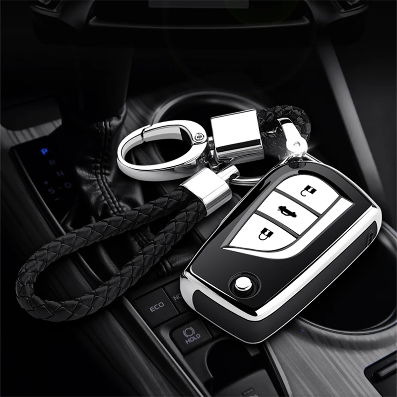 Мягкий ТПУ все включено автоматическая защита оболочки ключа чехол для Toyota camry rav4 Prius Camry Corolla автомобильные аксессуары