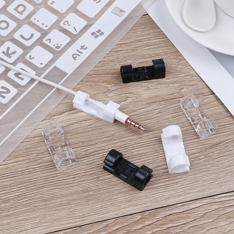 16/20 шт. зарядка через usb линии передачи данных кабель Winder Wire кабельные зажимы Организатор для рабочего стола и зажимы для рабочего стола шнур Управление держатель