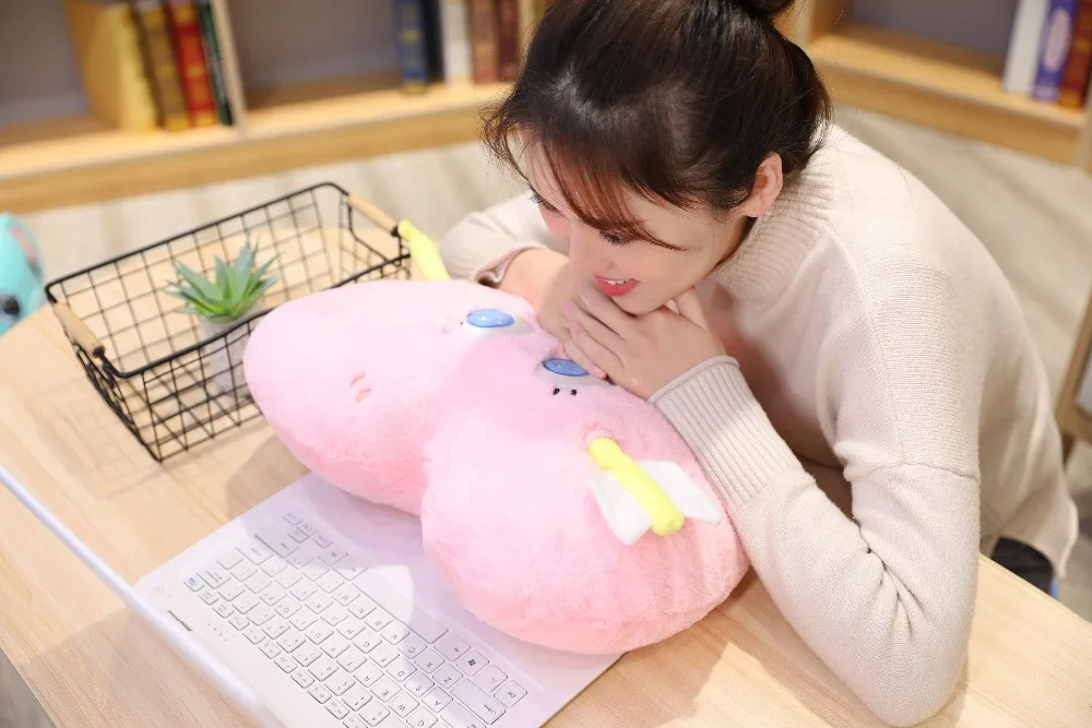 Милая Стрела Купидона Сердце Форма плюшевая подушка Kawaii подушка с выражением лица забавная мягкая игрушка Дети девочка подарки
