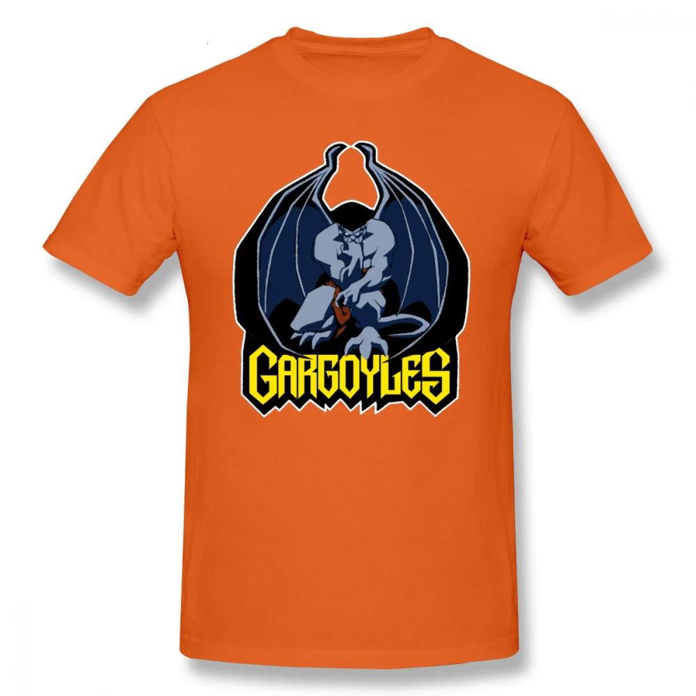 One yona gargostyle, футболка, Gargoyles, goliathe, Мужская футболка, 5x, футболка с принтом, короткий рукав, лето, 100 хлопок, отличная футболка - Цвет: Orange
