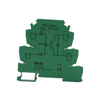 

MRD-060D2 10pcs Original Programmable LED Indicator SSR DC DC 2A Input:5V 12V 24VDC Bridging Interface Relay Module Switch Board