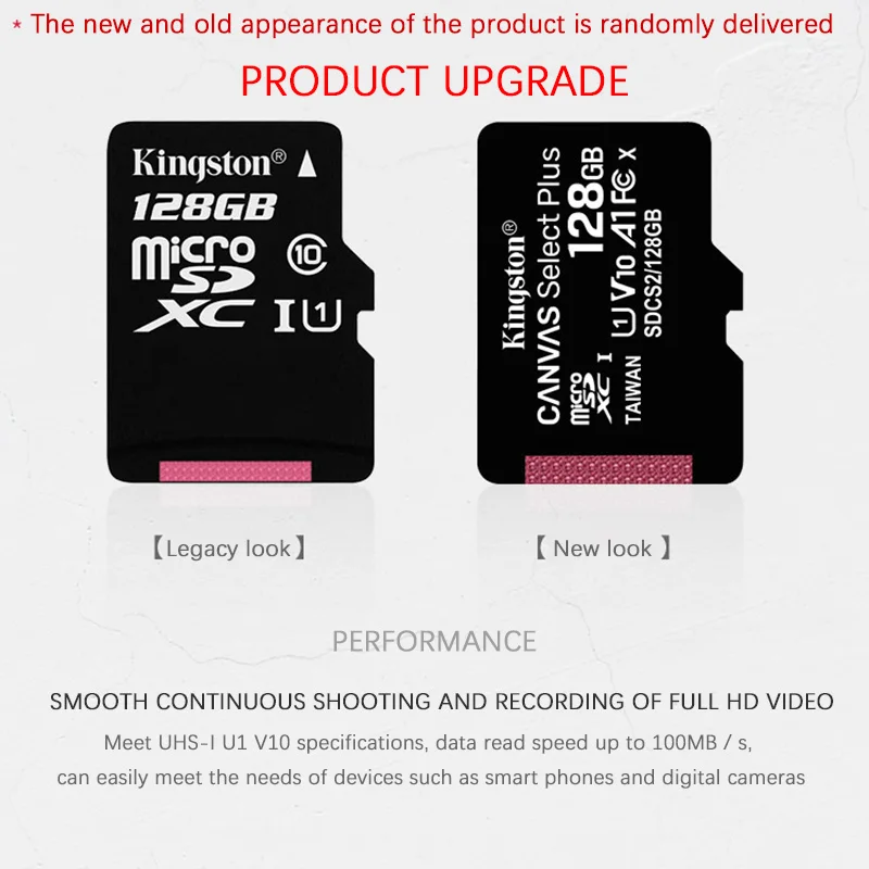 Kingston Micro SD 8 ГБ 16 ГБ 32 ГБ 64 Гб 128 ГБ 256 ГБ флеш-карта памяти Microsd SDHC/SDXC класс 10 дропшиппинг TF карт Micro sd