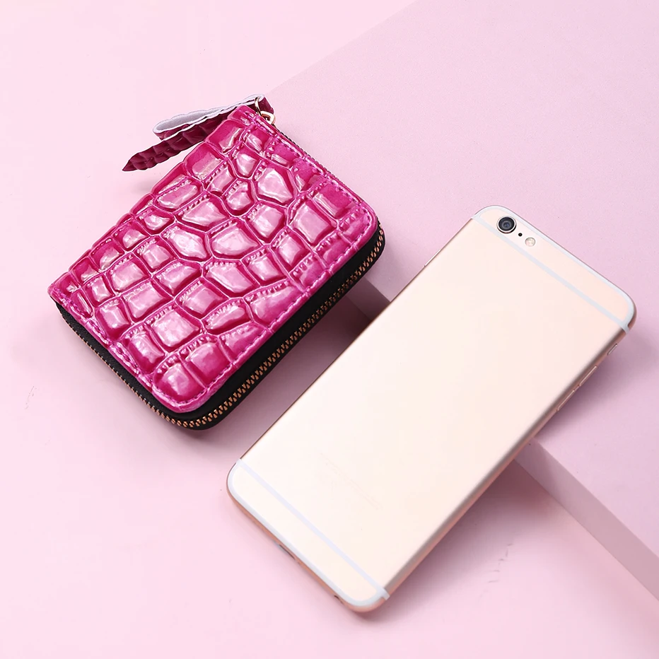 Short Wallets for Women Serpentine Leather PU Luxury Brand Girls Student Coin Purse Card Holder Ladies Clutch Money Bag