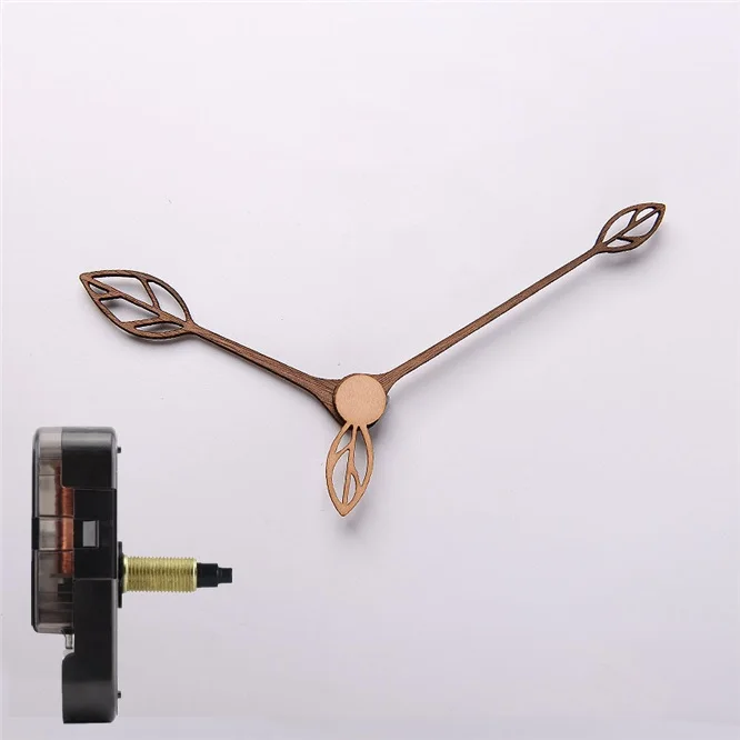 10sets Quartz Wall Clock Movement Walnut Wooden hands Kit Spindle Step Mechanism shaft Classic Watch Repair Replacement Home 