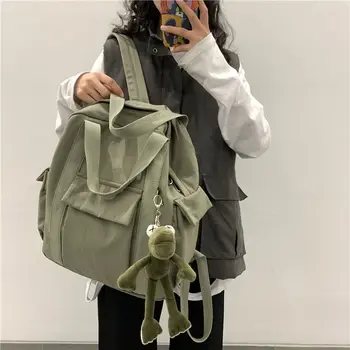 

Ladies Fashion All-match Multifunctional School Bag Campus Simple Multifunctional Backpack Harajuku Girl Bags Mochila Escolar