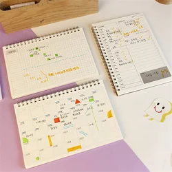 Spiral A5 Kraft Paper Planner - Daily, Weekly, Monthly Organizer with Agenda and Schedule (Weekly plan)
