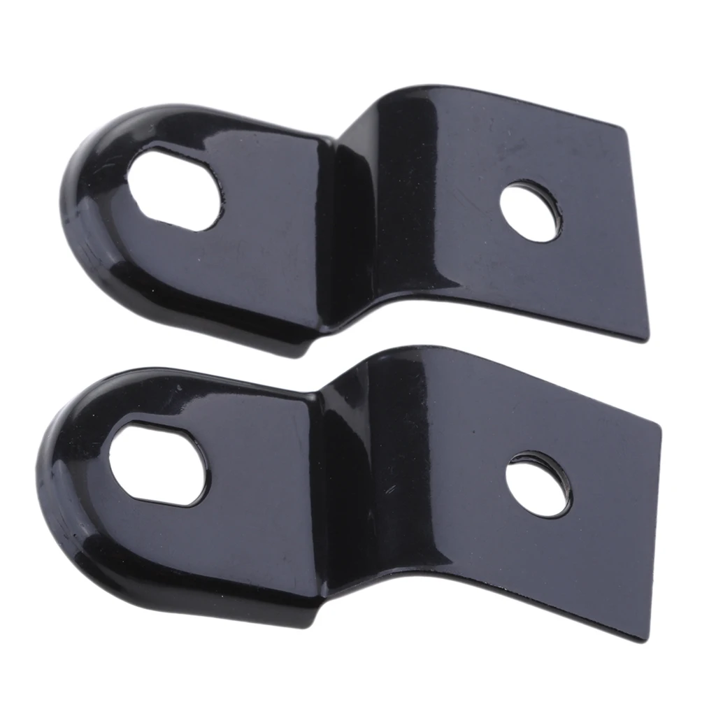 Front/Rear Turn Signal Fork Clamps Shock Bracket Relocater Holder - Black