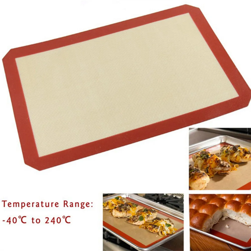 Newest Silicone Baking Mats Non Stick Baking Microwavable Sheet Liner Pads Kitchen Tools for Bread Cookie Macaroon Biscuits