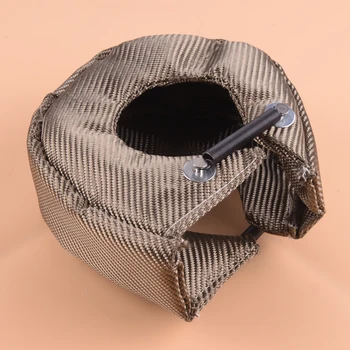 

CITALL Titanium Turbo Heat Shield Blanket Turbocharger Wrap Cover Fit for T3 T25 T28 GT25 GT28
