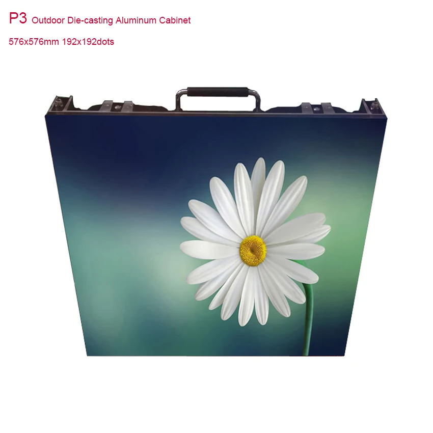 

Factory directly sales HD P3mm SMD 576*576mm Die Casting Aluminum Cabinet Rental Outdoor Full Color LED Display For Advertising