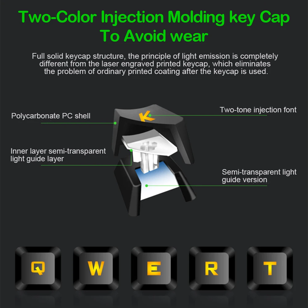 Игровая Проводная клавиатура держатель для телефона металлический механический