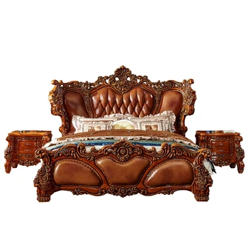 

antique luxury solid wood royal master bed room furniture bedroom set
