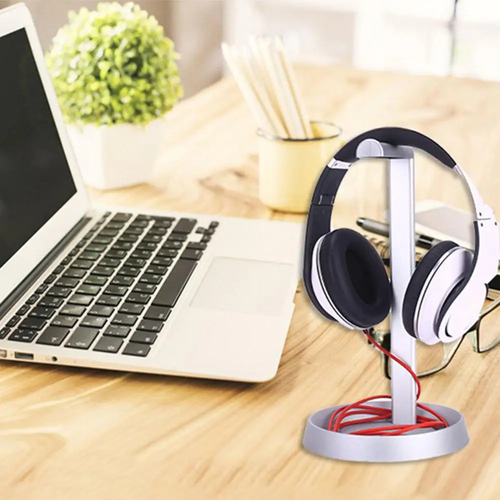 Fashionable New Headphone Stand Practical Earphone Holder Headset Show Shelf Aluminum Bracket Support Device
