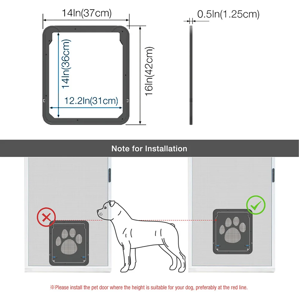 Запираемый ABS пластиковый экран для домашних животных, дверь для кошек, собак, защитная дверь, заслонка, дверь для животных, собака-туннель, заслонка для щенков, кошек, ворот