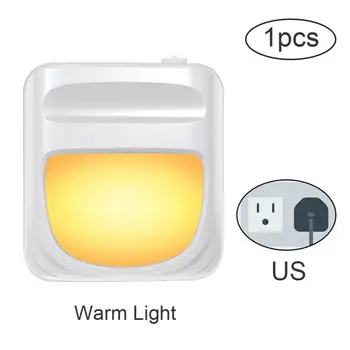 

Plug in LED Sensor Adjustable Brightness Night Lights Energy Efficient Night Lamp for Bedroom Kitchen, Hallway