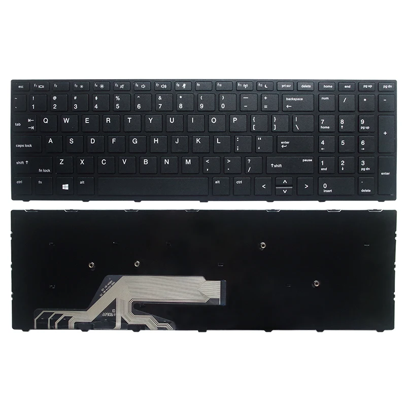 键盘 HP惠普《US版本 黑框》 450 G5 KBHP450G5-A 正反面