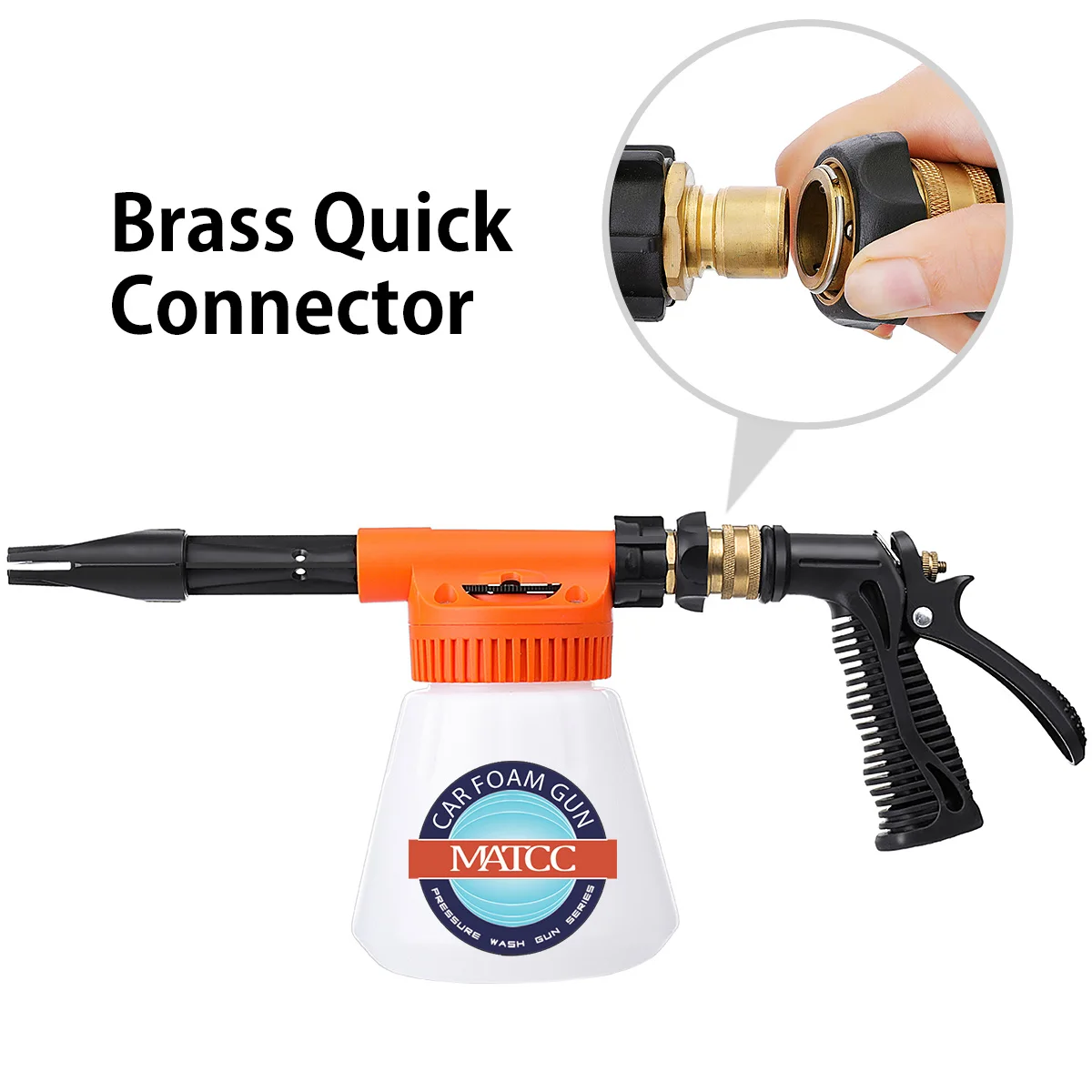 High Pressure Soap Foamer Snow Foam Lance Foam Cannon Foam Gun Nozzle