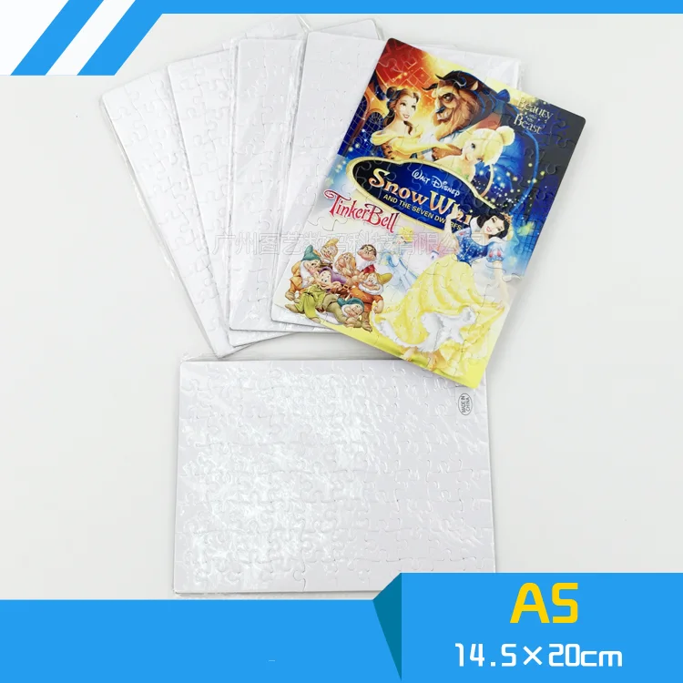 10pcs/lot Free Shipping A5 Sublimation Blank Puzzle DIY Craft Jigsaw Puzzle For Sublimation Ink Transfer free shipping 12pcs lot a5 sublimation blank puzzle diy craft jigsaw puzzle transfer printing