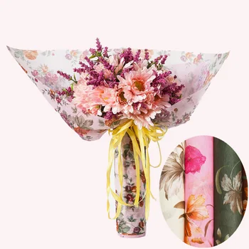 

10pcs Waterproof Non-woven Flower Wrapping Papers Flower Print Pattern Gift Wrapping Papers Christmas New Year Party Favors