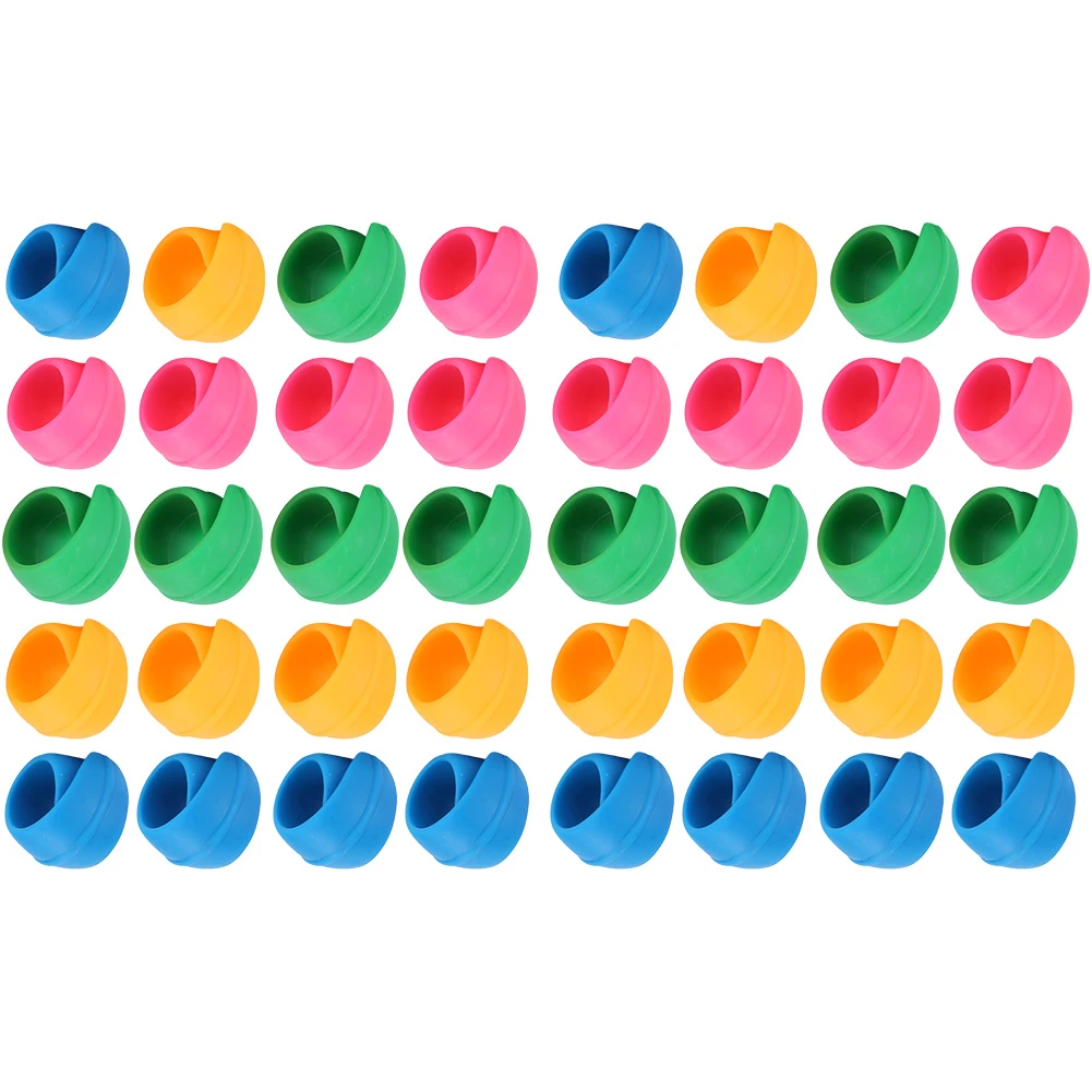 40Pcs Spool Huggers Clip Silicone Colorful Bobbins Clips Sewing Thread Reel Clip Silicone Threads Sewing Spool Clips Accessories
