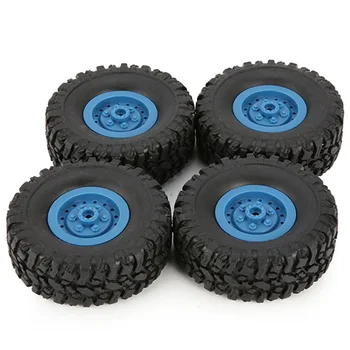 

4Pcs Rubber Wheel Rim Tire Tyre for RC 1/16 Climbing Crawler Car WPL B-1/B-24/C-14/C-24/B-16 Truck Model Spare Parts Accessories