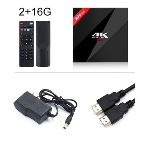 H96 PRO+ Plus Smart tv Box Amlogic S912 Octa Mali-T820MP3 GPU 2G/16G 3g/32G Android 7,1 2,4G/5,8 GHz Wifi комплект bluetooth Top Box - Цвет: 2G 16G