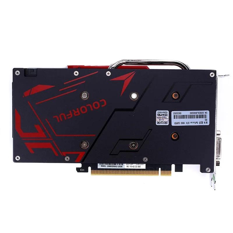 Цветная игровая видеокарта GeForce GTX 1660 SUPER 6G 1785 МГц/14 Гбит/с GDDR6 с двумя игровыми