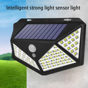 

LED Solar Light Outdoor Solar Lamp With PIR Motion Sensor Solar Powered Waterproof Wall Light For Garden Yard Path Decoration