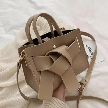 

Elegant Female Bow Tote bag 2020 Fashion New High quality PU Leather Women's Designer Handbag Casual Shoulder Messenger Bag