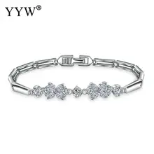 Модный латунный браслет серебряный браслет с шармами браслет для женщин свадебный браслет для женщин мужчин серебряный браслет ювелирные изделия