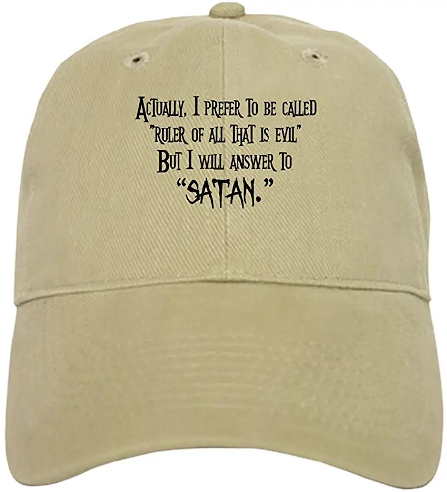 Злой сатана бейсболка