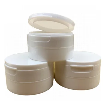 

1/5pc 50g Plastic Empty Makeup Jar Pot Refillable Sample Bottles Travel Face Cream Lotion Cosmetic Container Tooth Powder Bottle