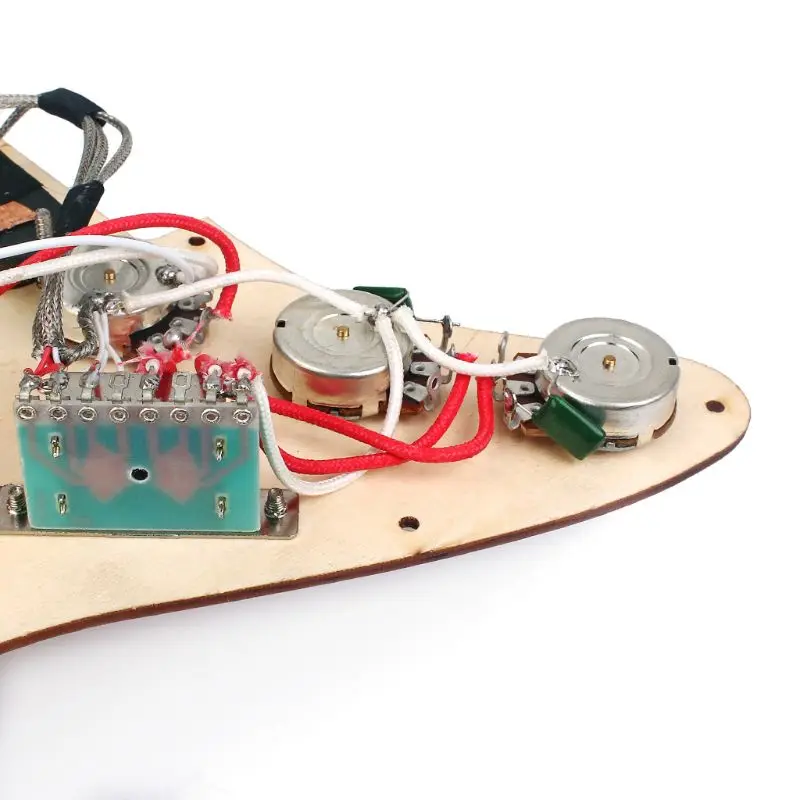 SSS Prewired Pickguard 3 Одиночная катушка 5 переключатель звукоснимателя для электрогитары