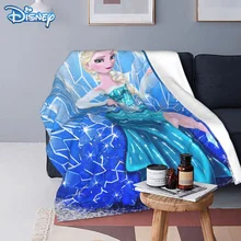 Disney Manta de Frozen para niños y adultos, cobertor de felpa de dibujos animados, colcha de invierno para la cama, regalo para niñas