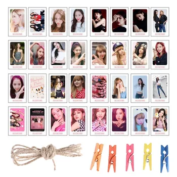 

32Pcs/set Made Paper Popular Stas LOMO Cards K-POP Photo Card New Fashion Self BLACKPINK Album