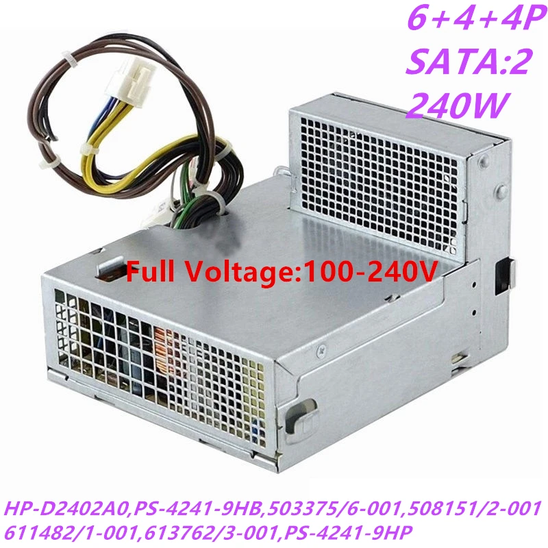 Новый оригинальный блок питания для HP Z200 4000 240W Питание HP-D2402A0 PS-4241-9HB HP-D2402E0