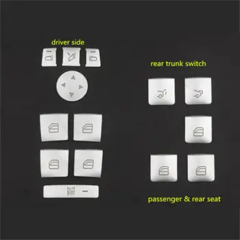 

Inner Window Switch Button 14Pcs Replacement Parts Accessories Plastic