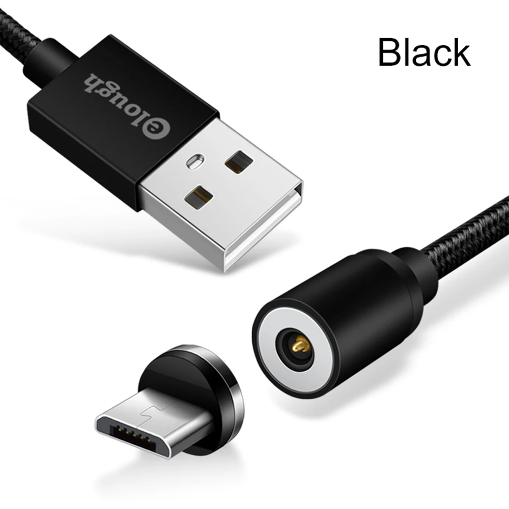 1 м Магнитный USB кабель для iPhone X 8 7 6 Plus 5S usb type C и Micro Магнитный USB кабель с переходником для зарядного устройства со светодиодный дисплеем