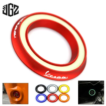 

Motorcycle Luminous CNC Ignition Switch Cover Ring Circle Cap For Vespa GTS Sprint Primavera Piaggio LX LXV 50 125 250 300 150