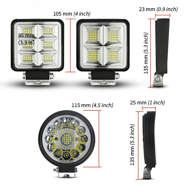 Cheap 4 Inch 102W LED Car Work Light with Strobe Mode for Truck