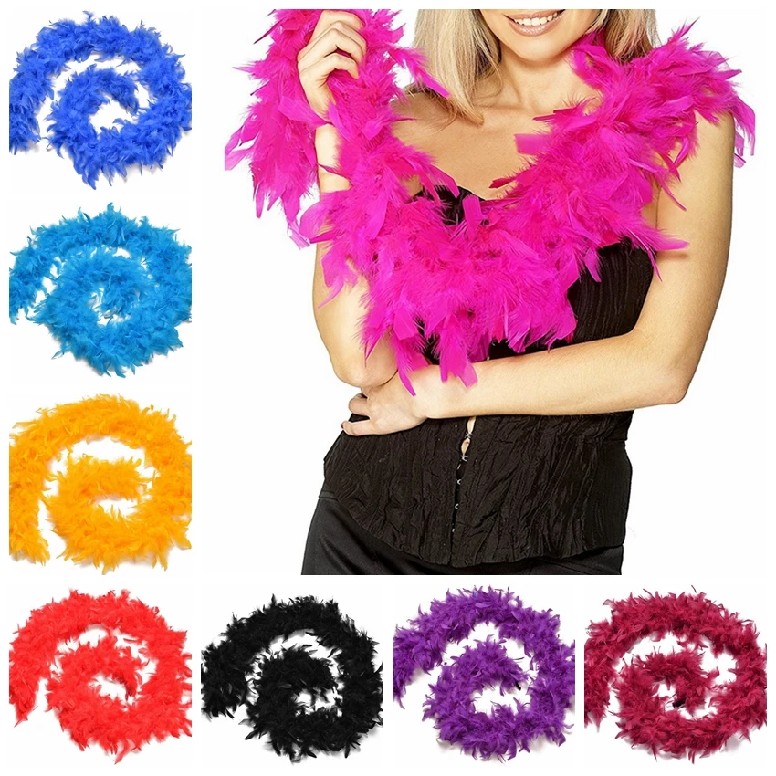 Wholesale 10 Meter fluffy Turkey Feather Boa skirt Trim About 50 Grams