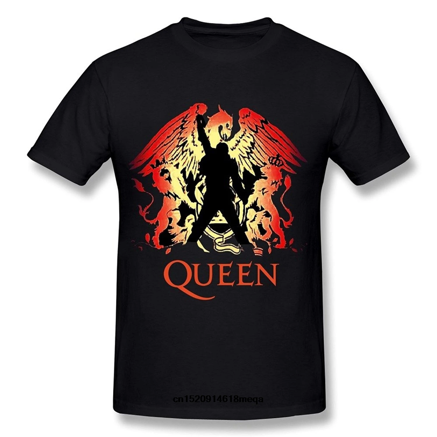 funny t shirts Queen Rock Music Logo Men's Cotton T-Shirt | Мужская одежда